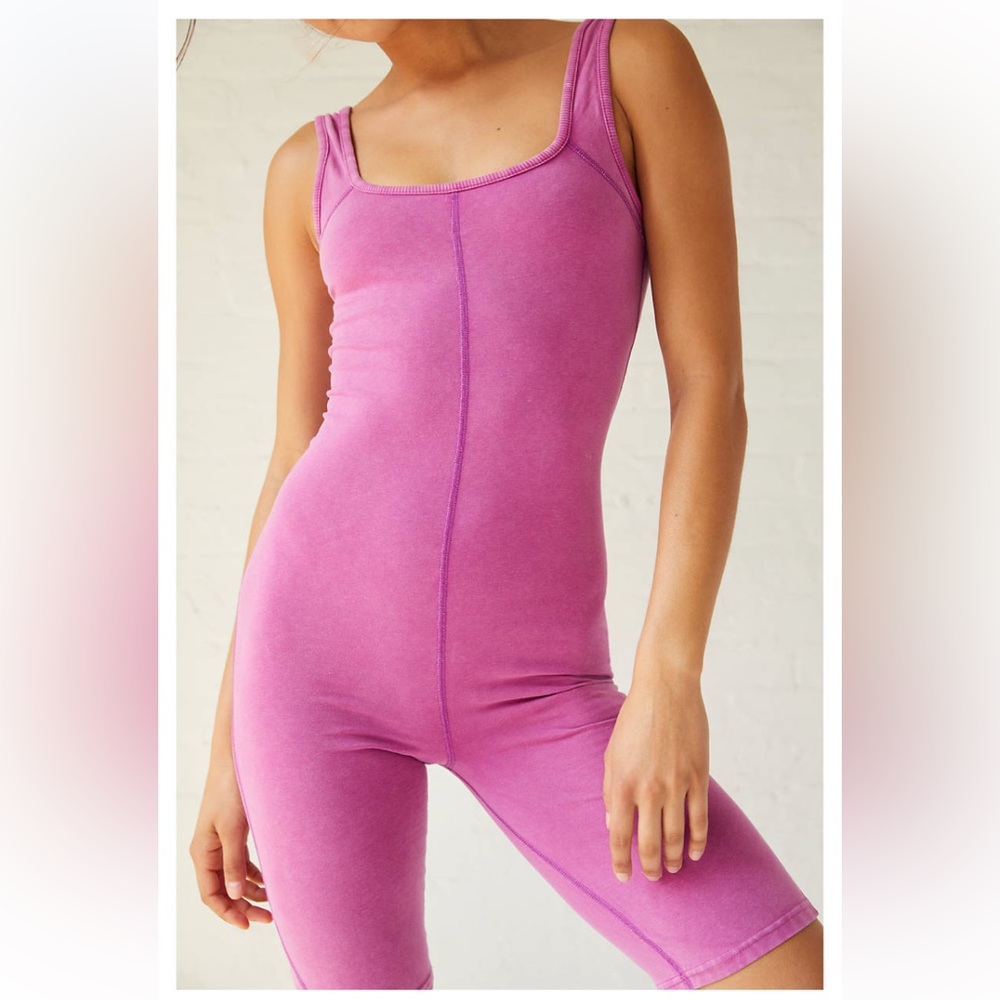NWOT Free People Hot Shot Bike Short Bodysuit